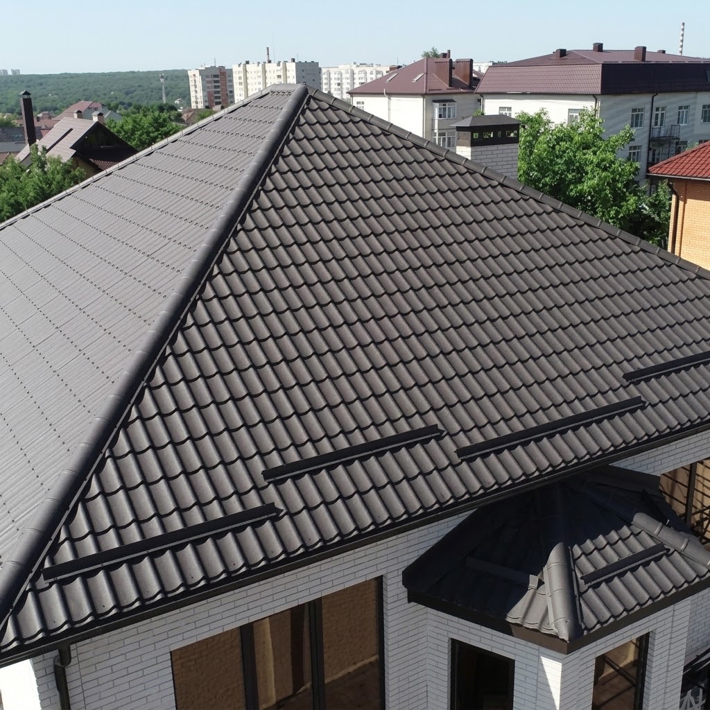 Кровля Classic антрацитового цвета