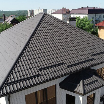 Металлочерепица Classic plus, цвет графит