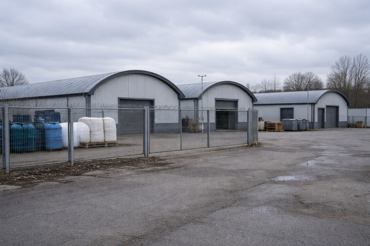 Забор из профнастила с декоративными элементами