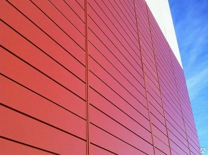 Промышленный фасад после монтажа