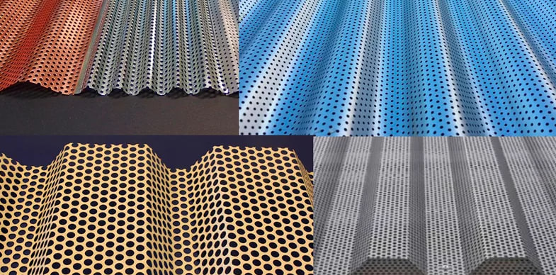 Перфорированный профлист на объекте