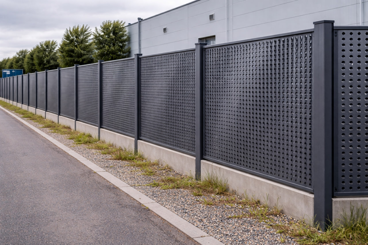 Ограждение из профилированного листа