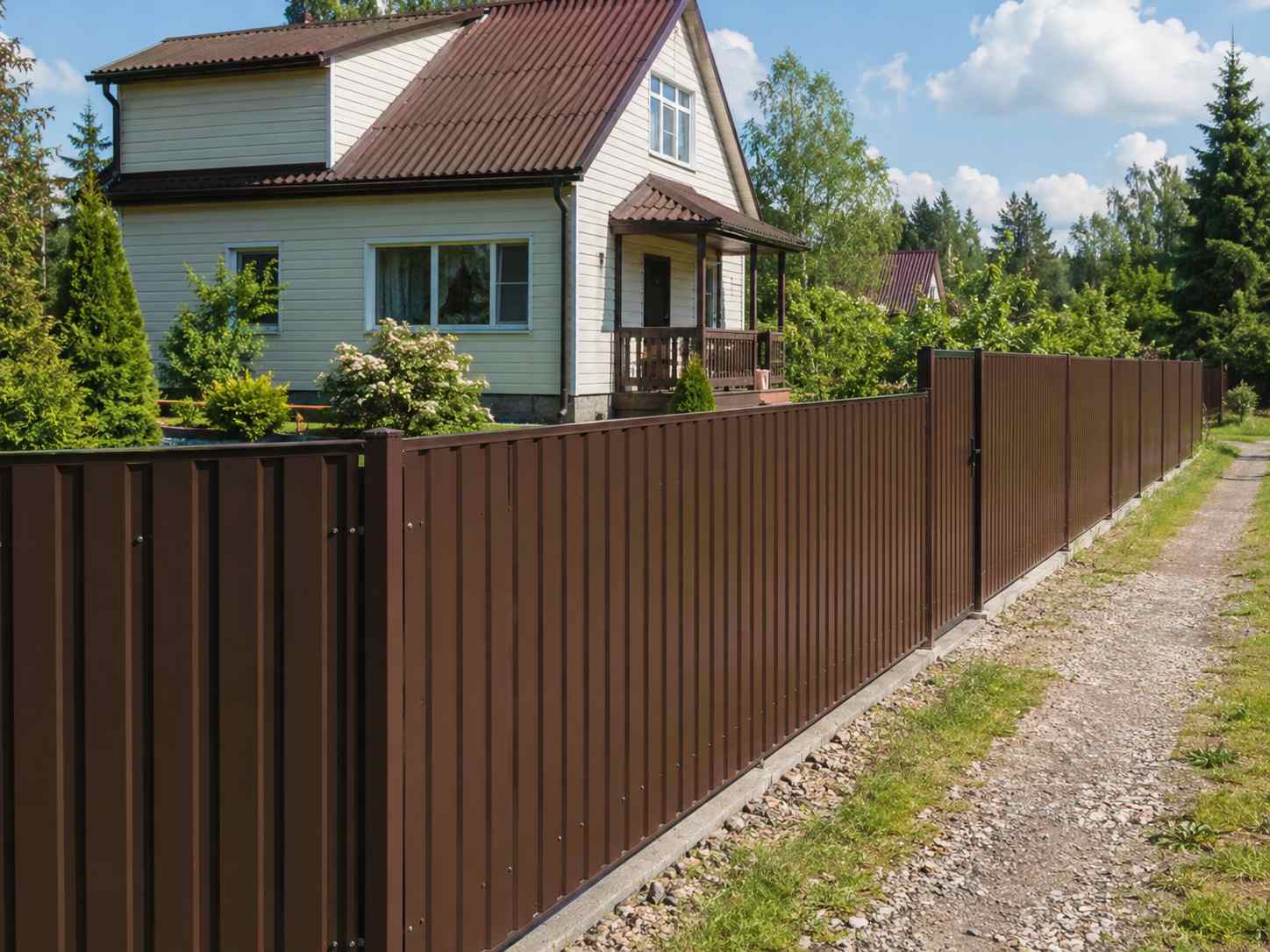 Профнастил С10 для забора — лист с низкой волной в полимерном покрытии