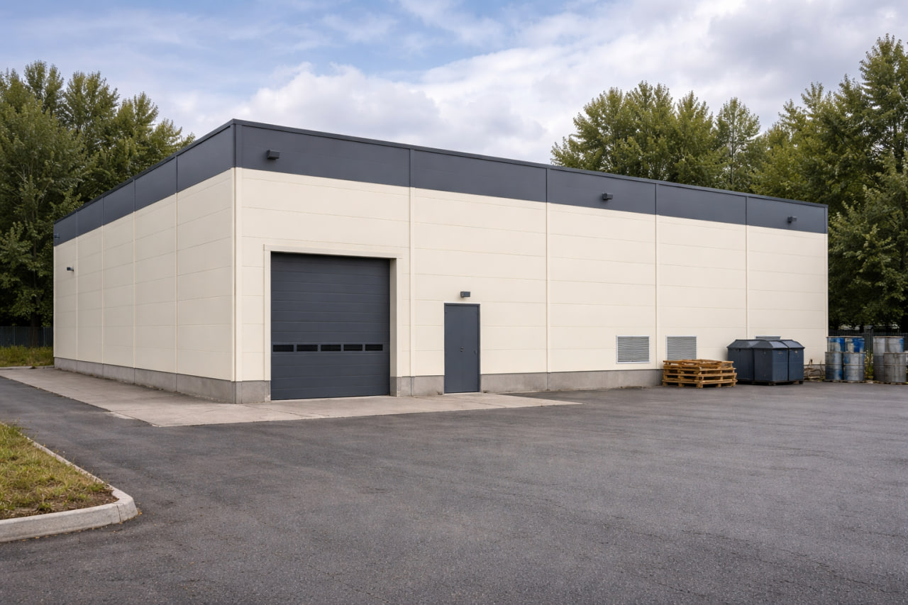 Забор из профнастила с декоративными элементами