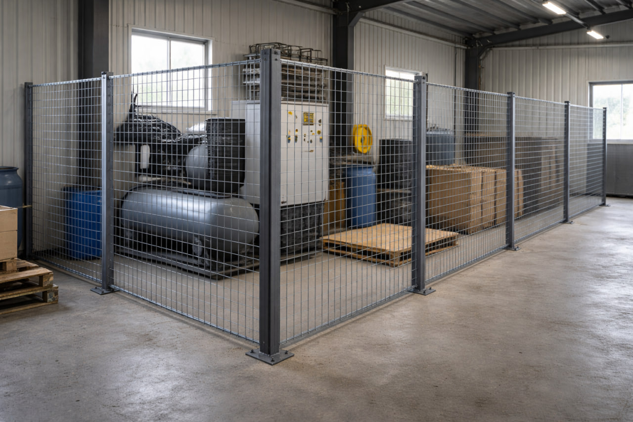 Тканая сетка для складских и рабочих зон