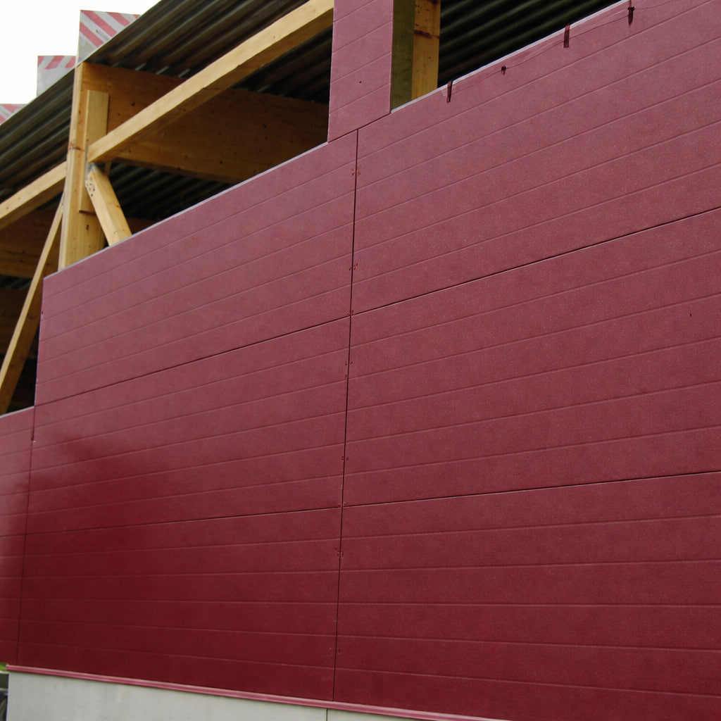 Монтаж панелей на складском объекте