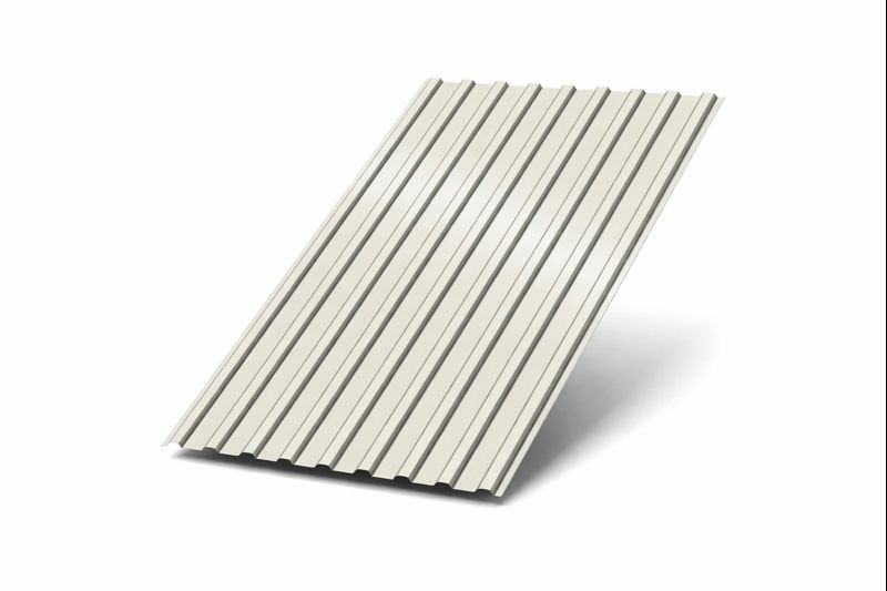 Профнастил C17 на объекте: ровная плоскость, профиль 17 мм