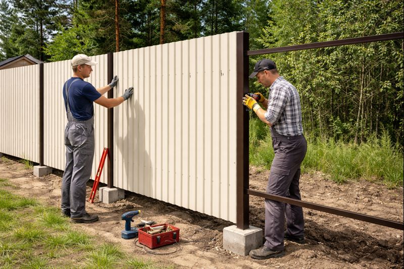 Профнастил C17: крепление на обрешётку / каркас