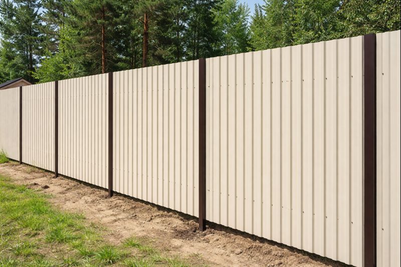 Профнастил C17: готовая облицовка / забор