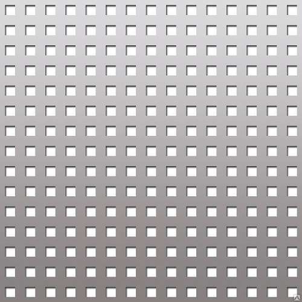 Перфорированный лист с квадратной перфорацией