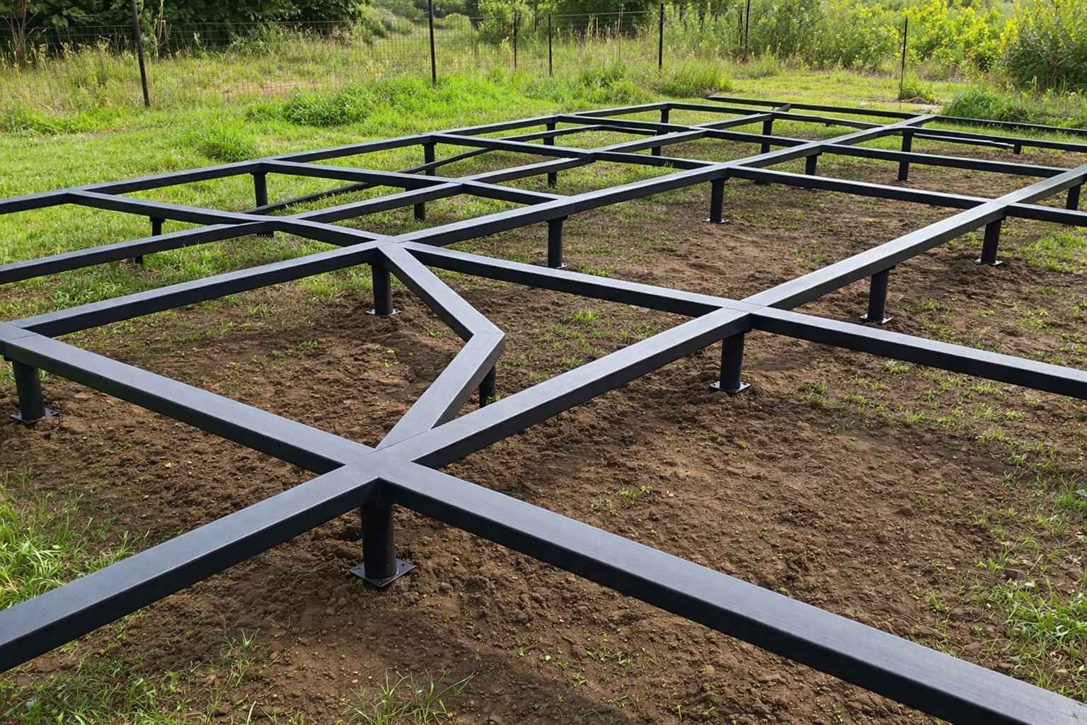 Винтовые сваи 76 мм для забора