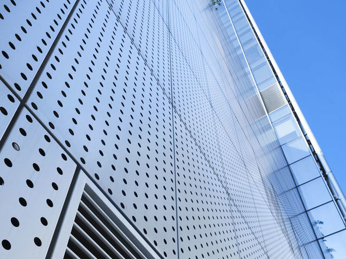 Перфорированный профилированный лист Т-14 для фасадов